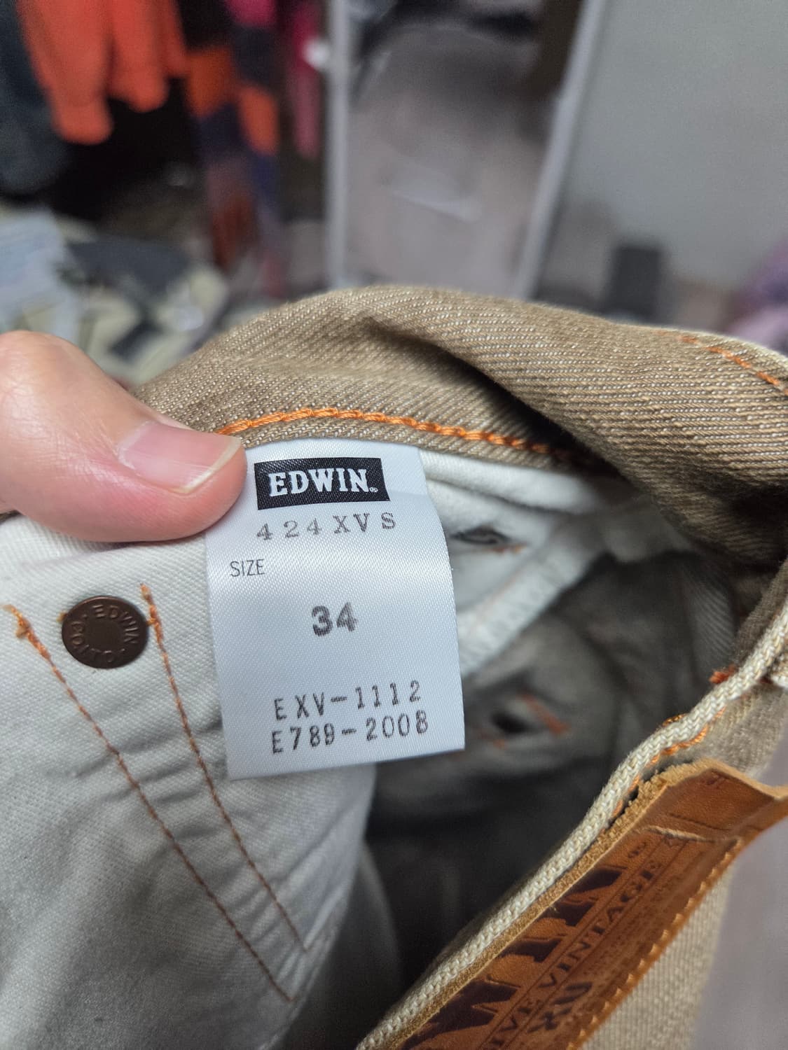 Edwin 브라운데님팬츠 상품이미지6