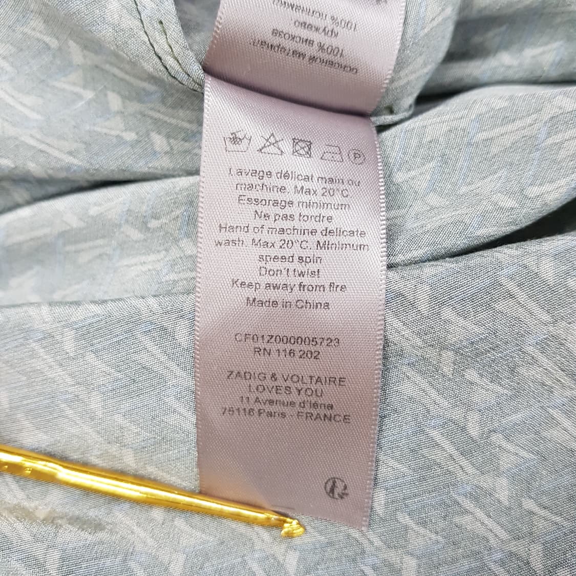 자딕앤볼테르 RISTY SPARK FLOWERS 패턴 롱 원피스 M사이즈 상품이미지9