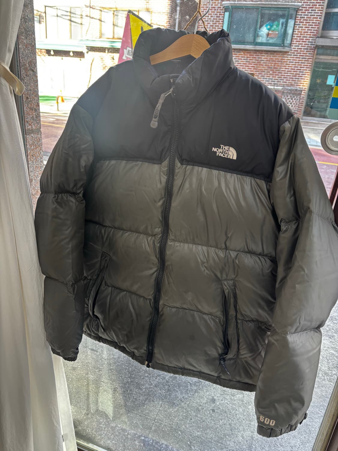 눕시 키즈 센터로고/중앙로고 카키 상품이미지1