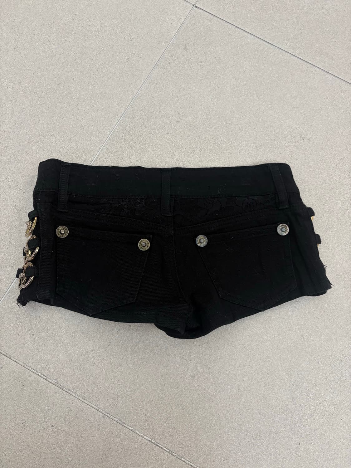 블랙 사이드 링 숏츠 상품이미지5