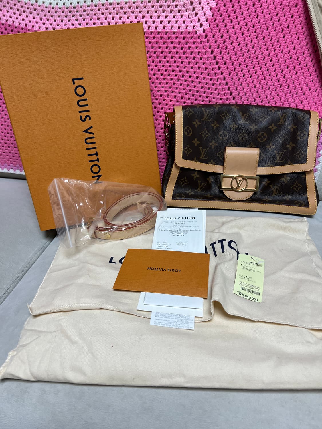 루이비통 모노그램 도핀 소프트 gm 숄더백 m47149 상품이미지1