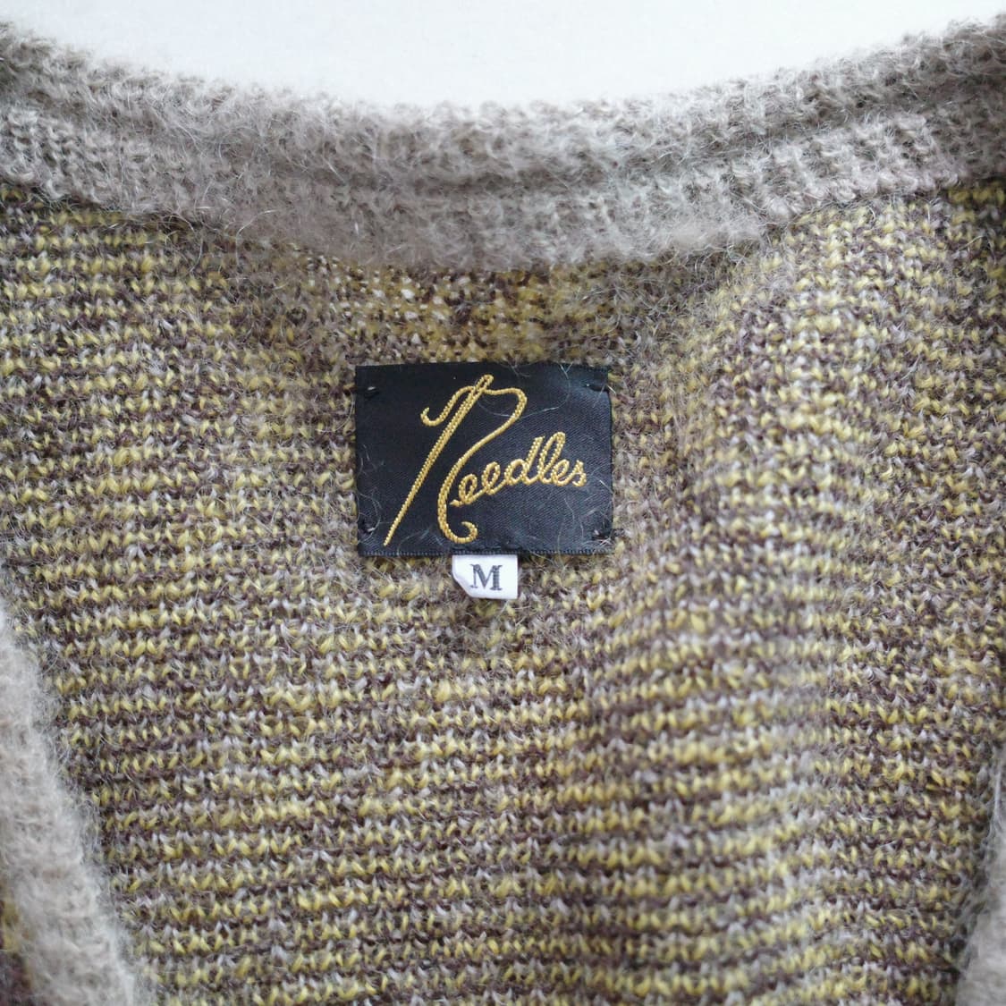 니들스 모헤어 가디건 다이아몬드 베이지 M 상품이미지4