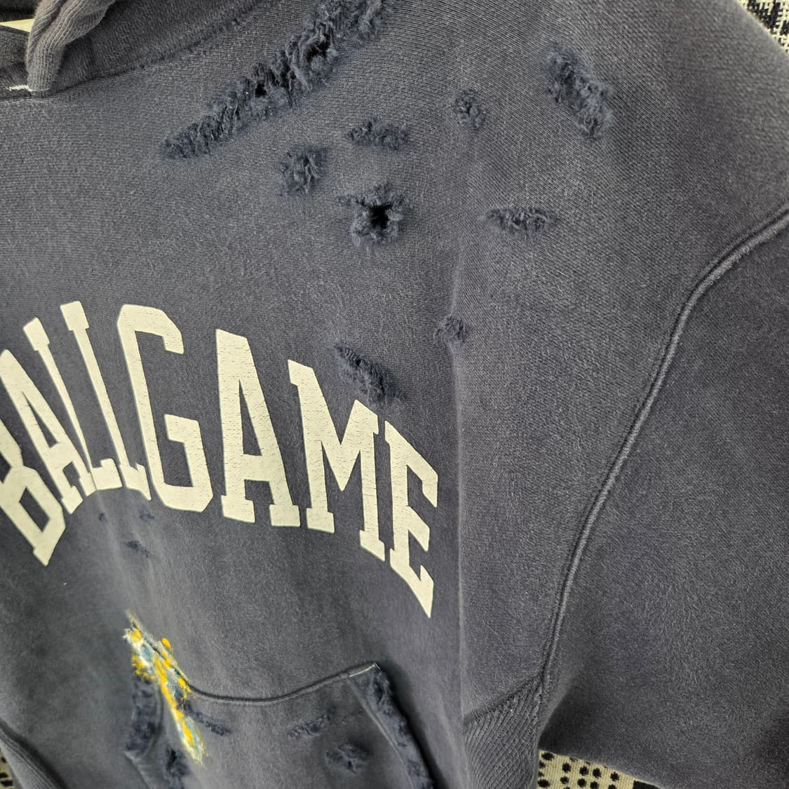 빈티지 볼게임 페이딩 후드 상품이미지3