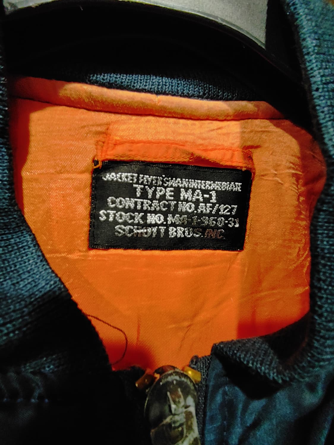 무배) Schott MA-1 항공점퍼 - XL 상품이미지2