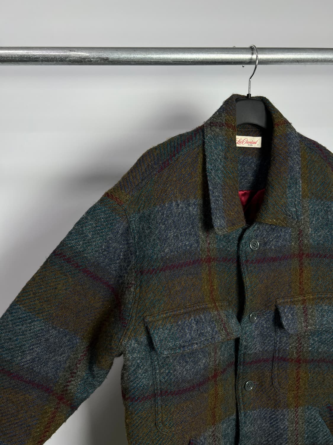 LUI CHANTANT 체크 울 자켓  상품이미지5