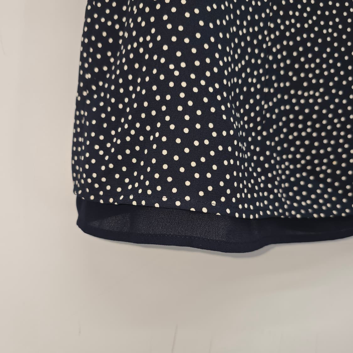 일본 빈티지 블랙 잔도트 반팔 블라우스 상품이미지2