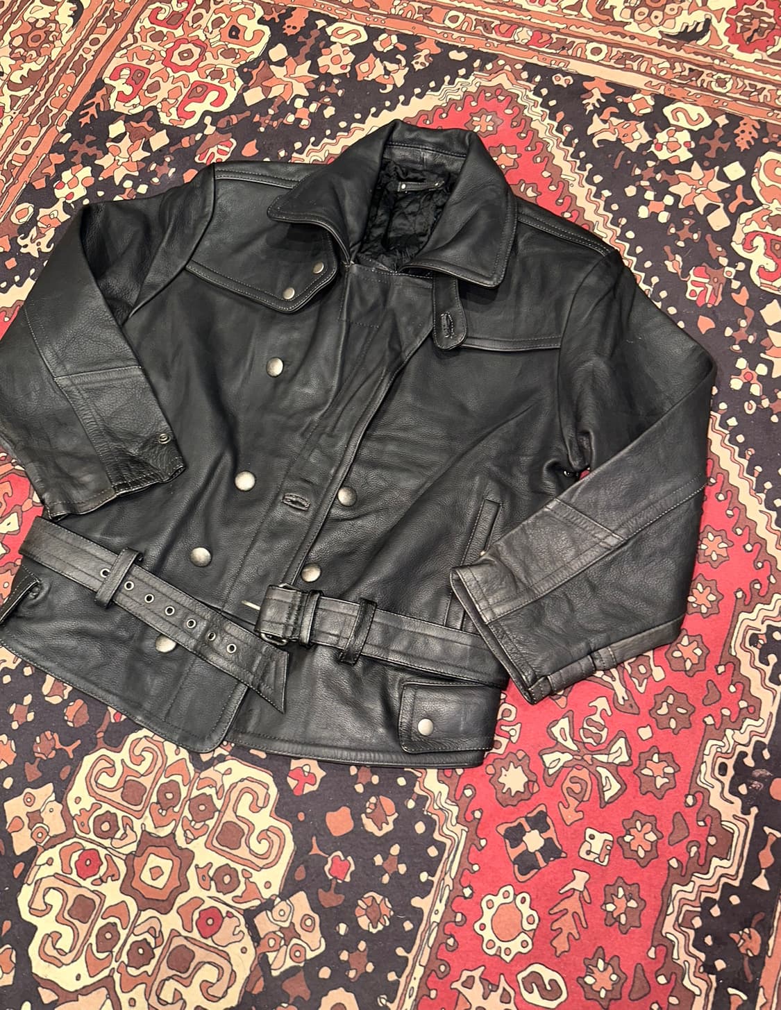 ( L-XL ) 가죽자켓 바이커자켓 바이커가죽 라이더자켓 빈티지가죽 상품이미지2