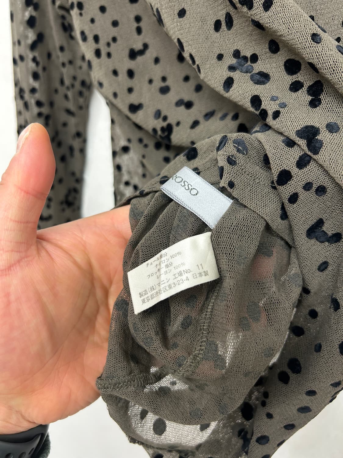 MANINROSSO 도트 시스루 탑 상품이미지4