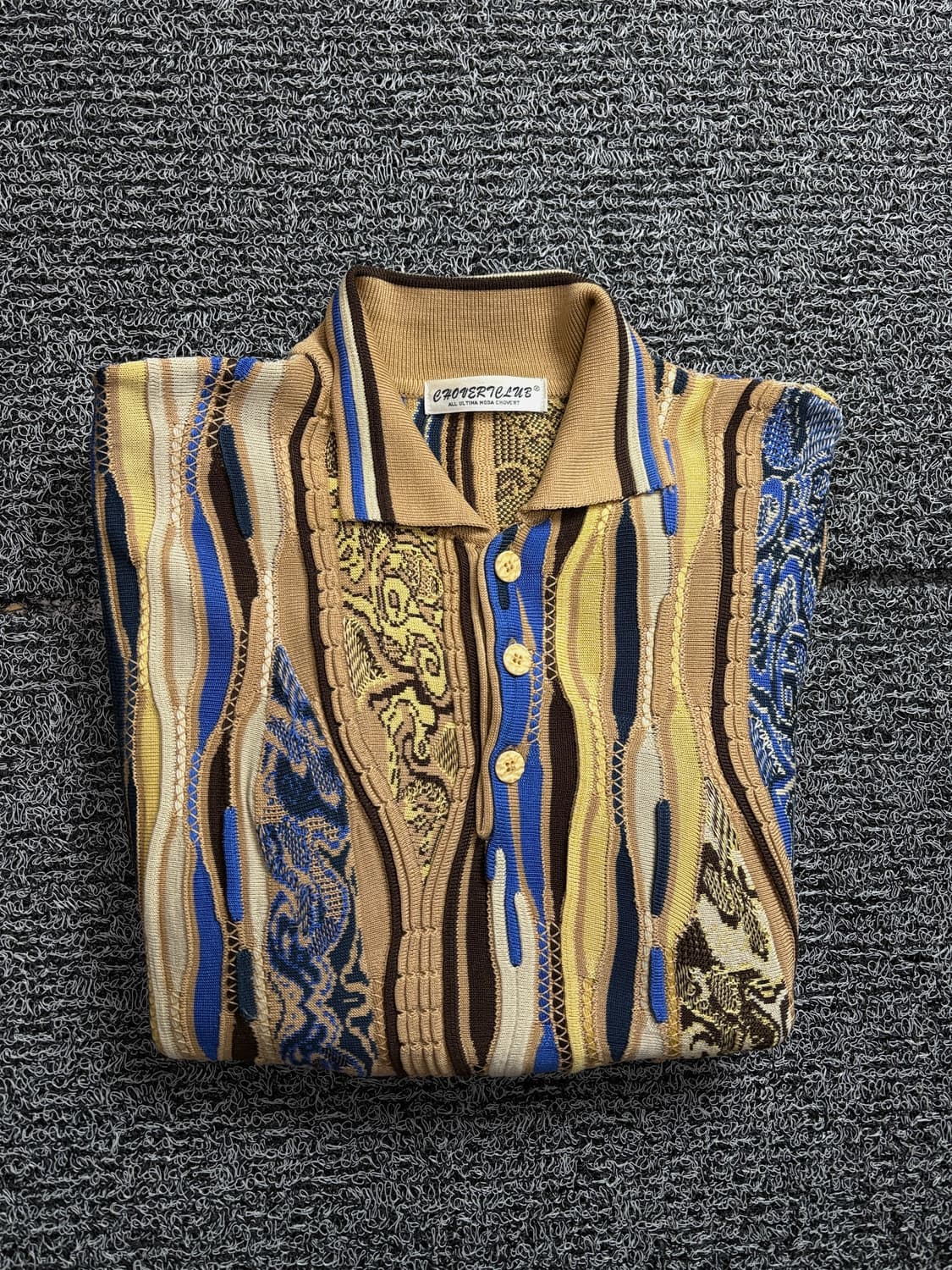 00s 아카이브 빈티지 케이블 패턴 카라넥 스웨터 2149 상품이미지1