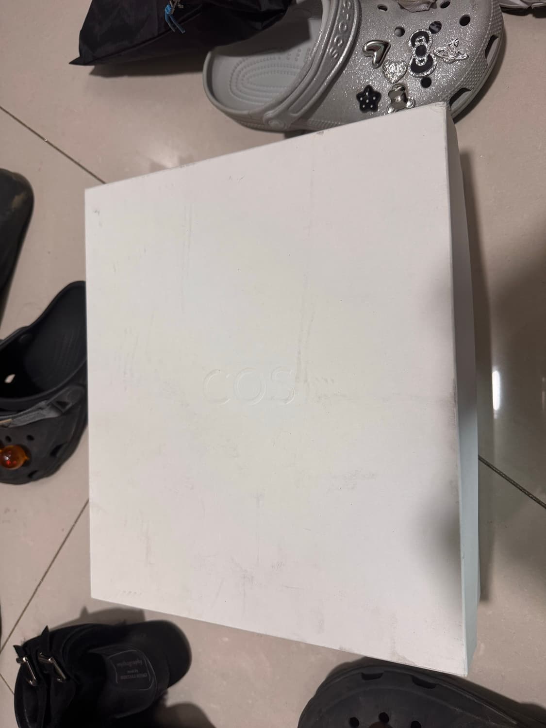 COS 블랙 청키 레더 부츠 38사이즈 상품이미지3