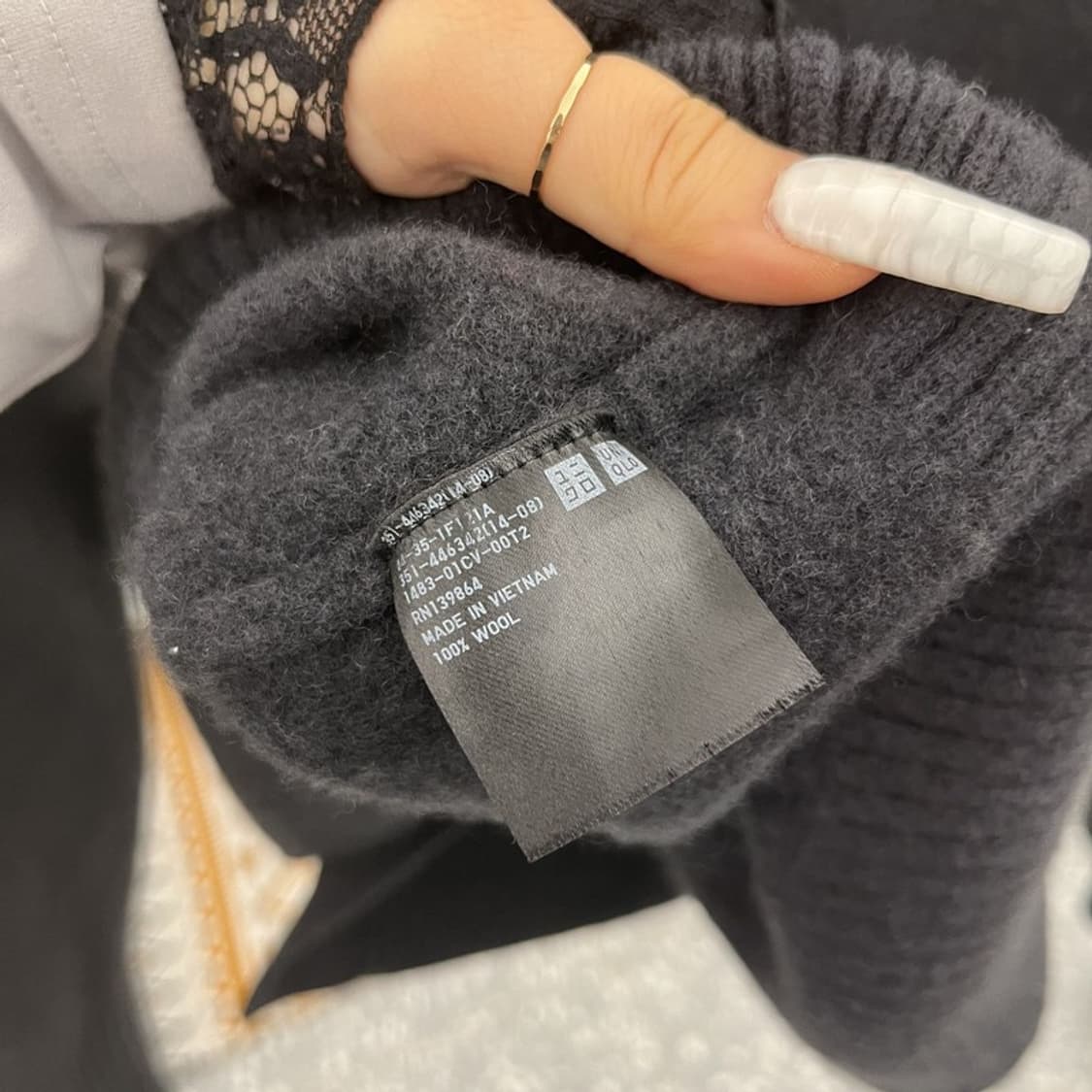 유니클로 빈티지 캐주얼 질샌더 모던시크 버튼 울 가디건 L C10942 상품이미지6