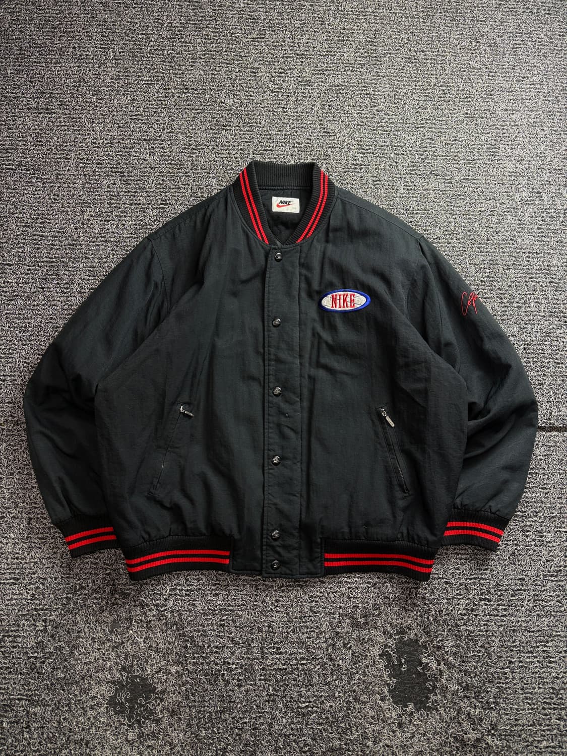 90s 나이키 올드스쿨 빅로고 바시티 자켓 3088 상품이미지2