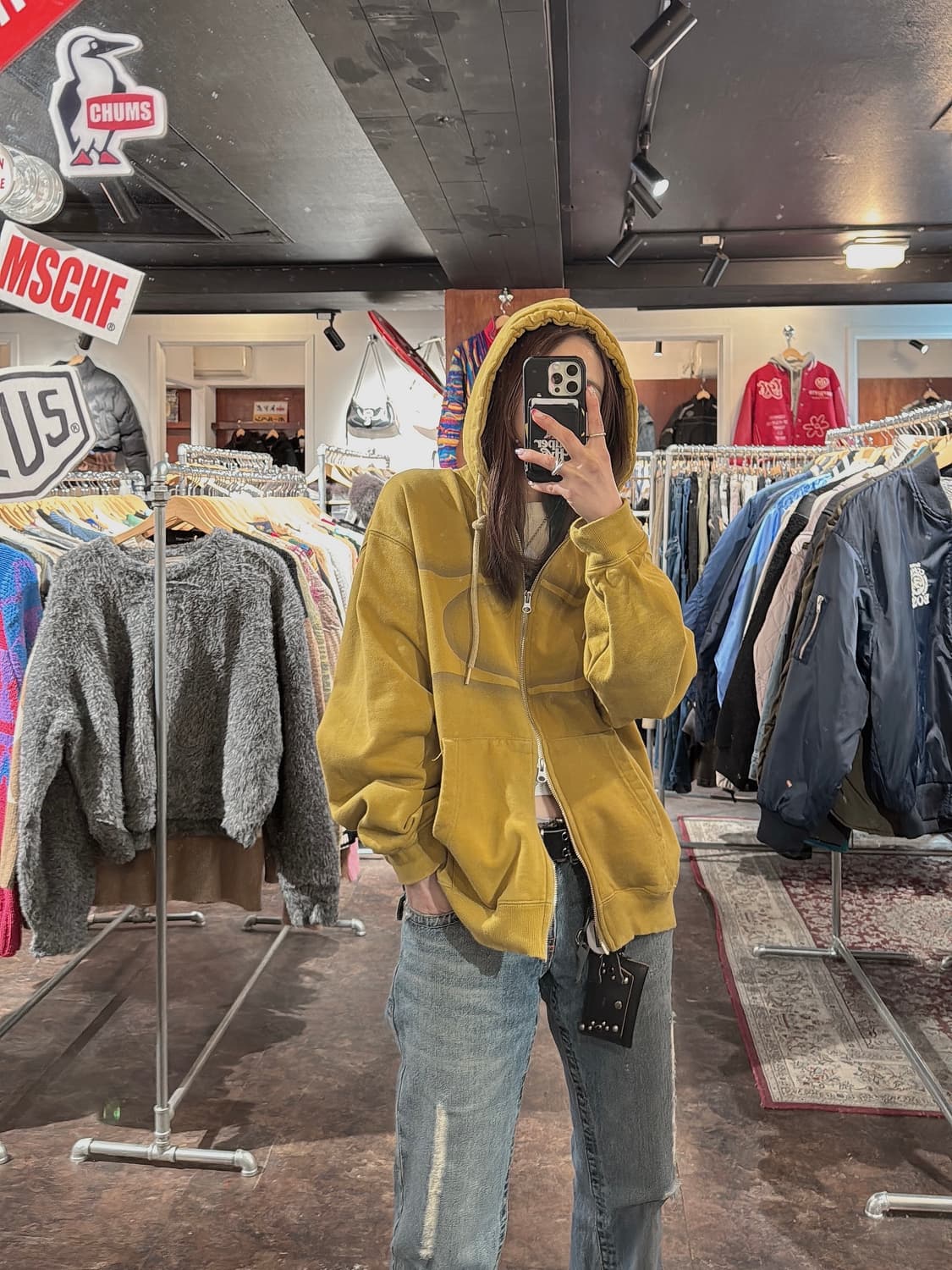 크리틱 웜홀 로고 빈티지 후드집업 M 상품이미지6