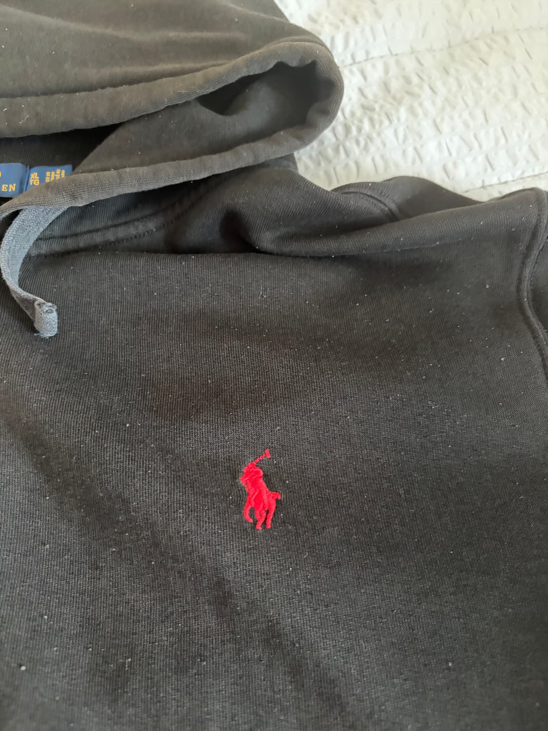 폴로 빈티지 후드집업 블랙 XL 상품이미지5