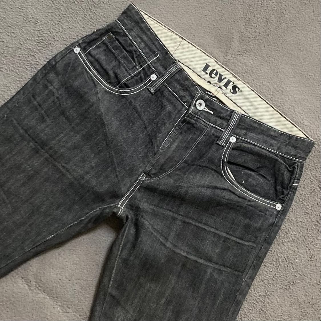 리바이스 블랙진 데님팬츠 W33 L30 상품이미지3