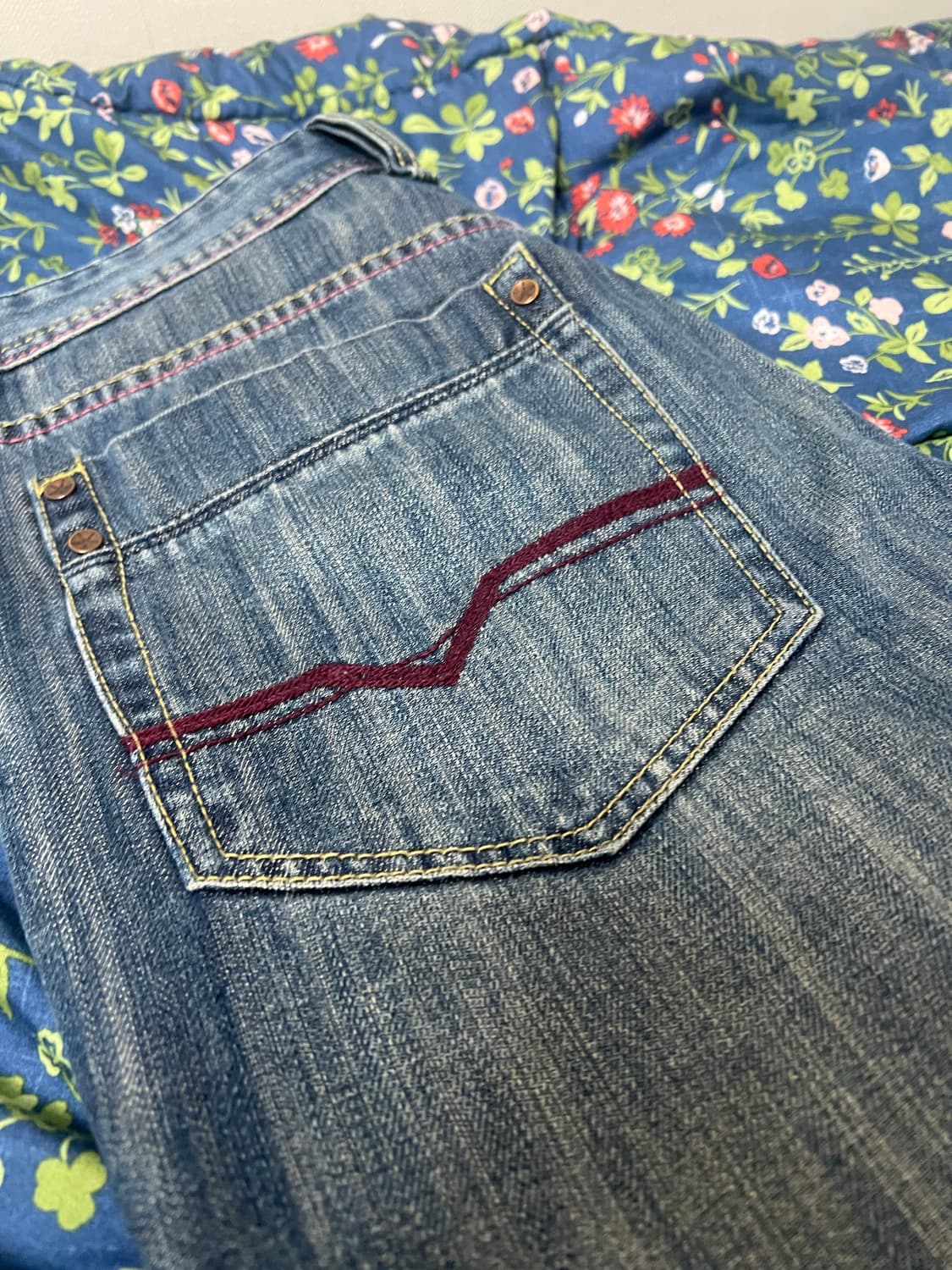 디젤 청바치 핑크 스티치 상품이미지4