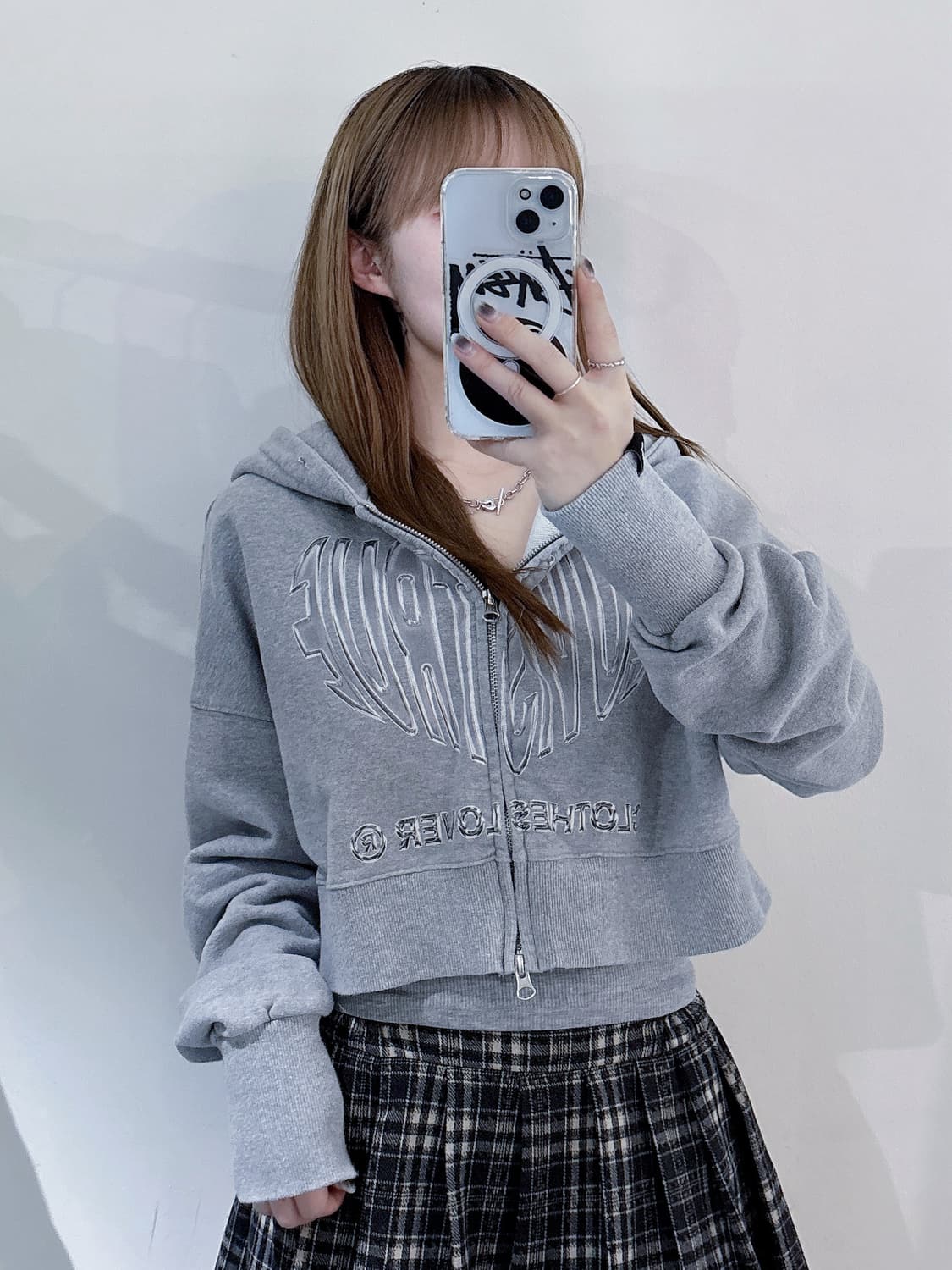 러브이즈트루 그레이 투웨이 후드집업 상품이미지3