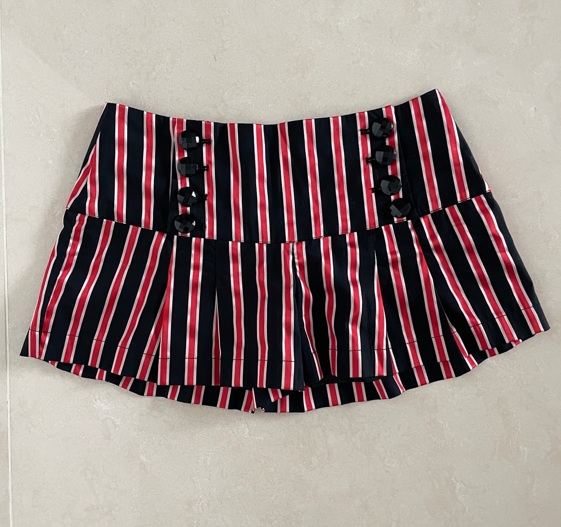 일본 빈티지 갸루 로우 치마바지 상품이미지3