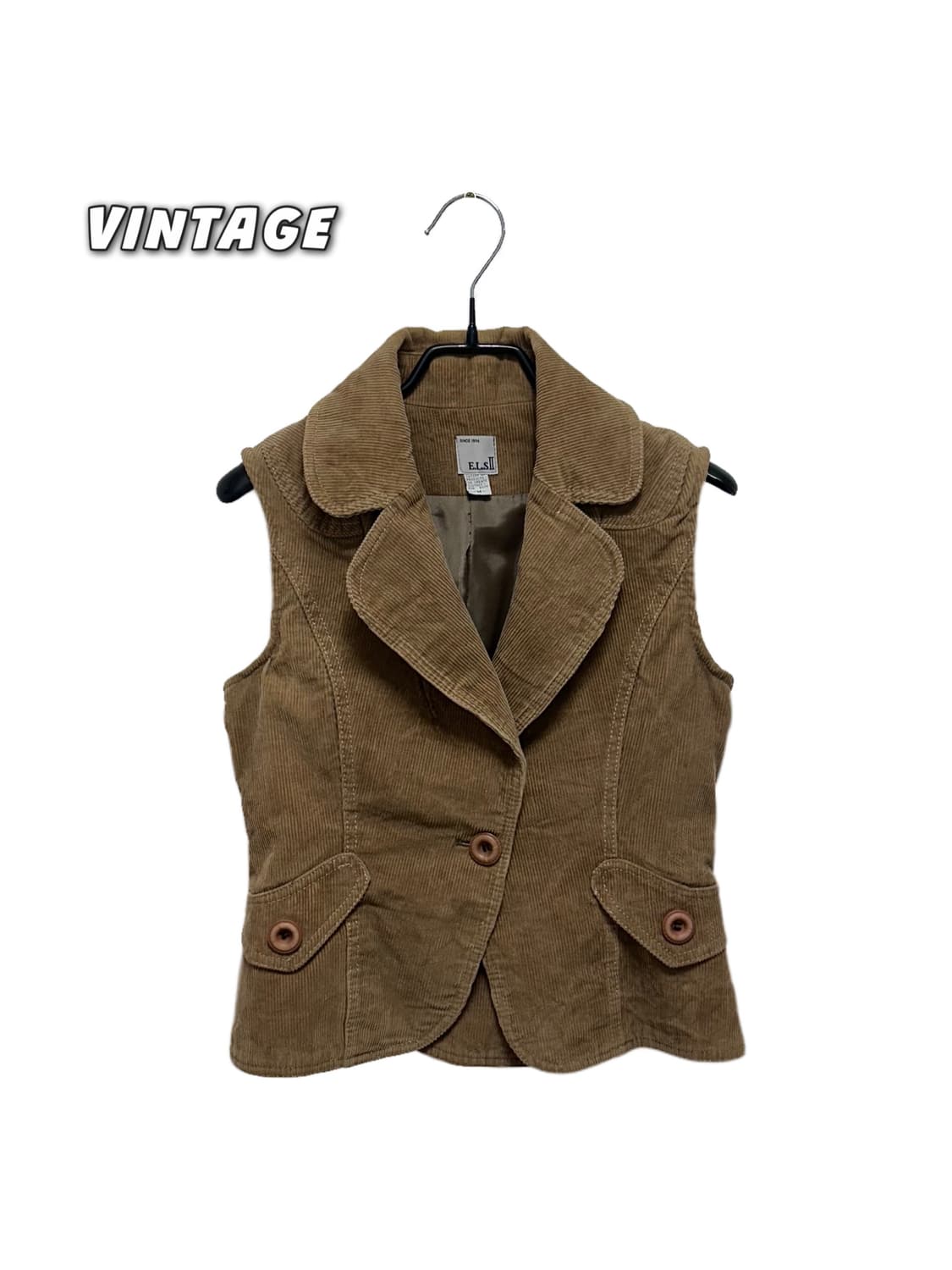 vintage 코듀로이 베스트 자켓 상품이미지1