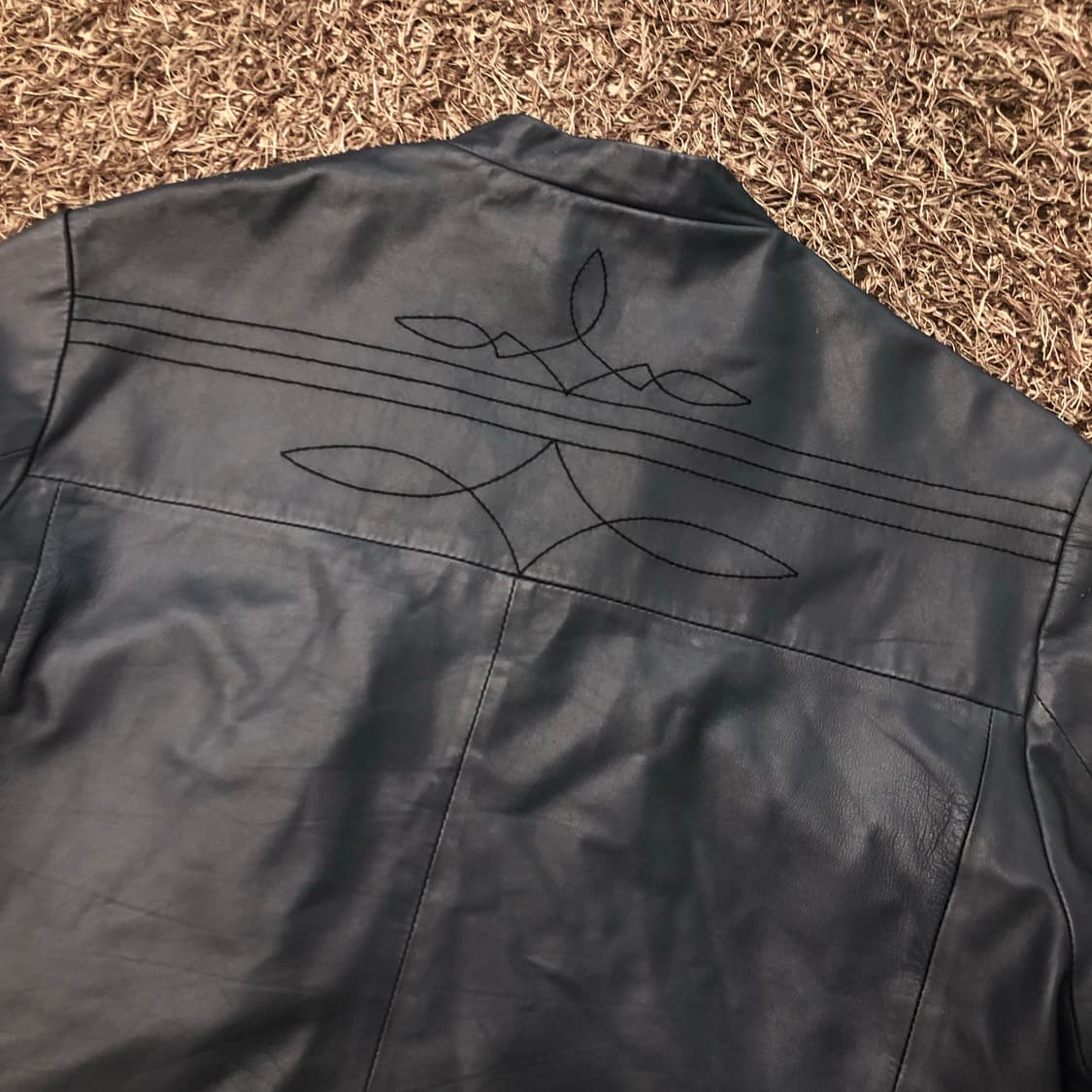 JPN 빈티지 EARLS 양가죽 블루종 레더 가죽 자켓 상품이미지6