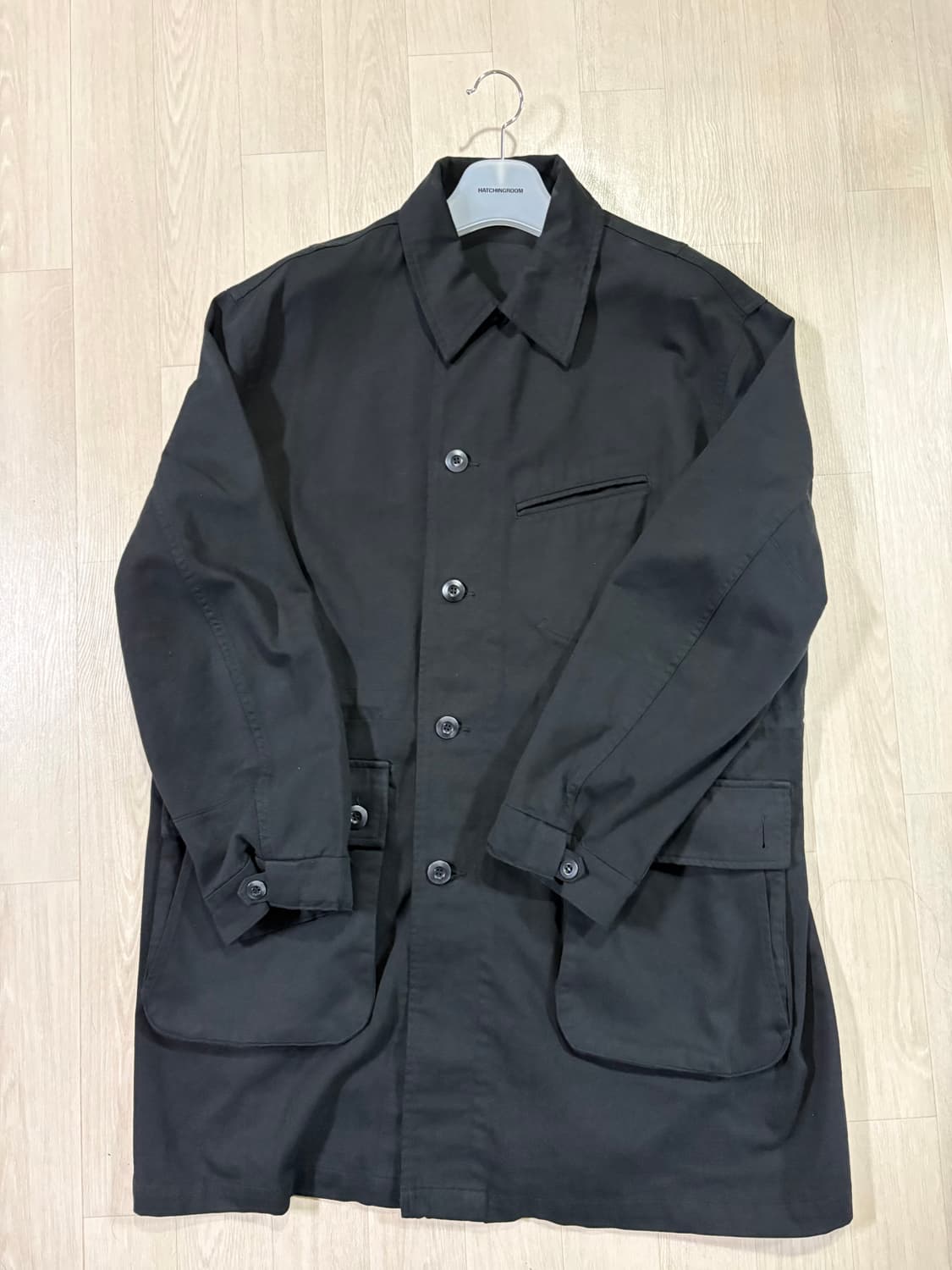 해칭룸 밀코트 블랙 4사이즈 상품이미지1