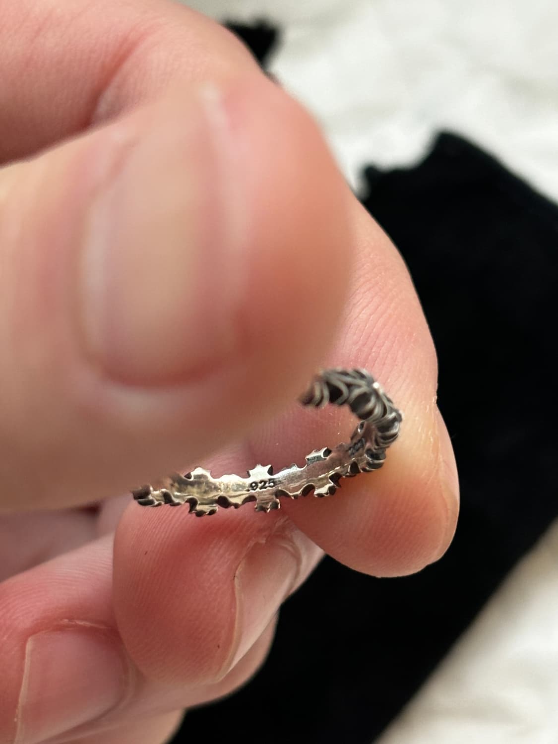 [US6] 크롬하츠 타이니 밴드 링 실버 상품이미지4