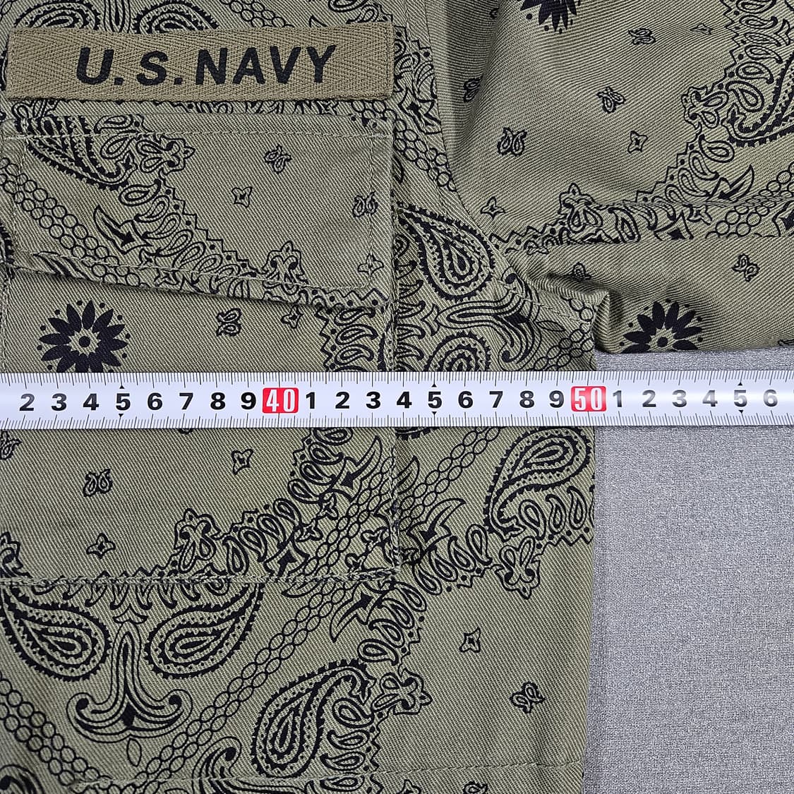 코데즈컴바인 페이즐리 패턴 필드자켓 95-100 상품이미지6