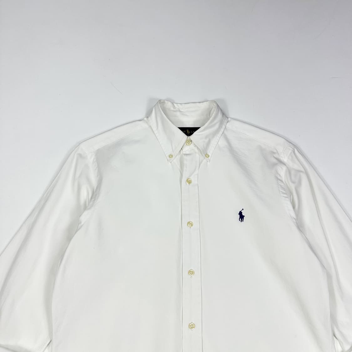 폴로 랄프로렌 클래식핏 솔리드 셔츠 화이트 S 상품이미지2