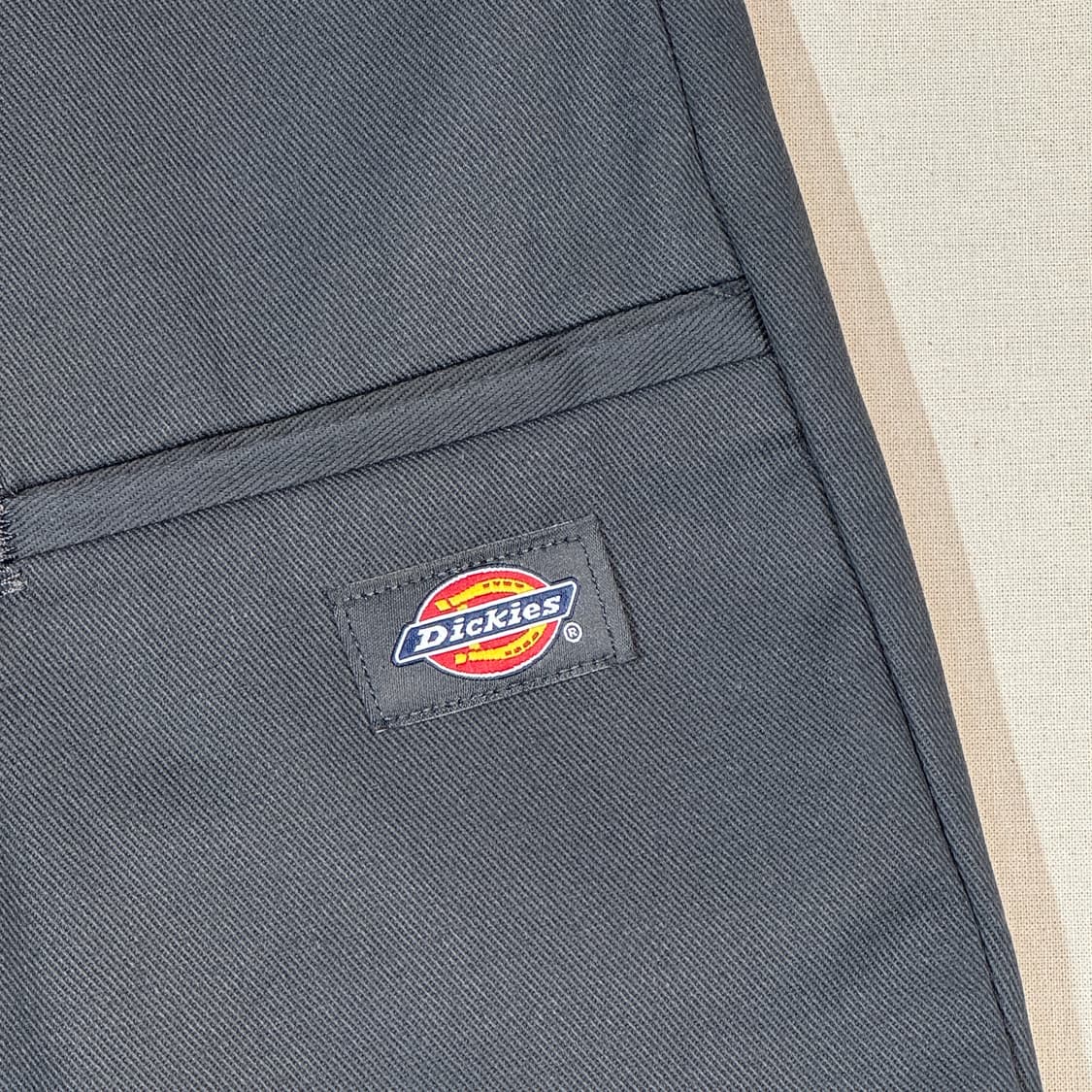 36inch) 디키즈 더블니 루즈핏 차콜 그레이 면바지 치노팬츠 상품이미지2