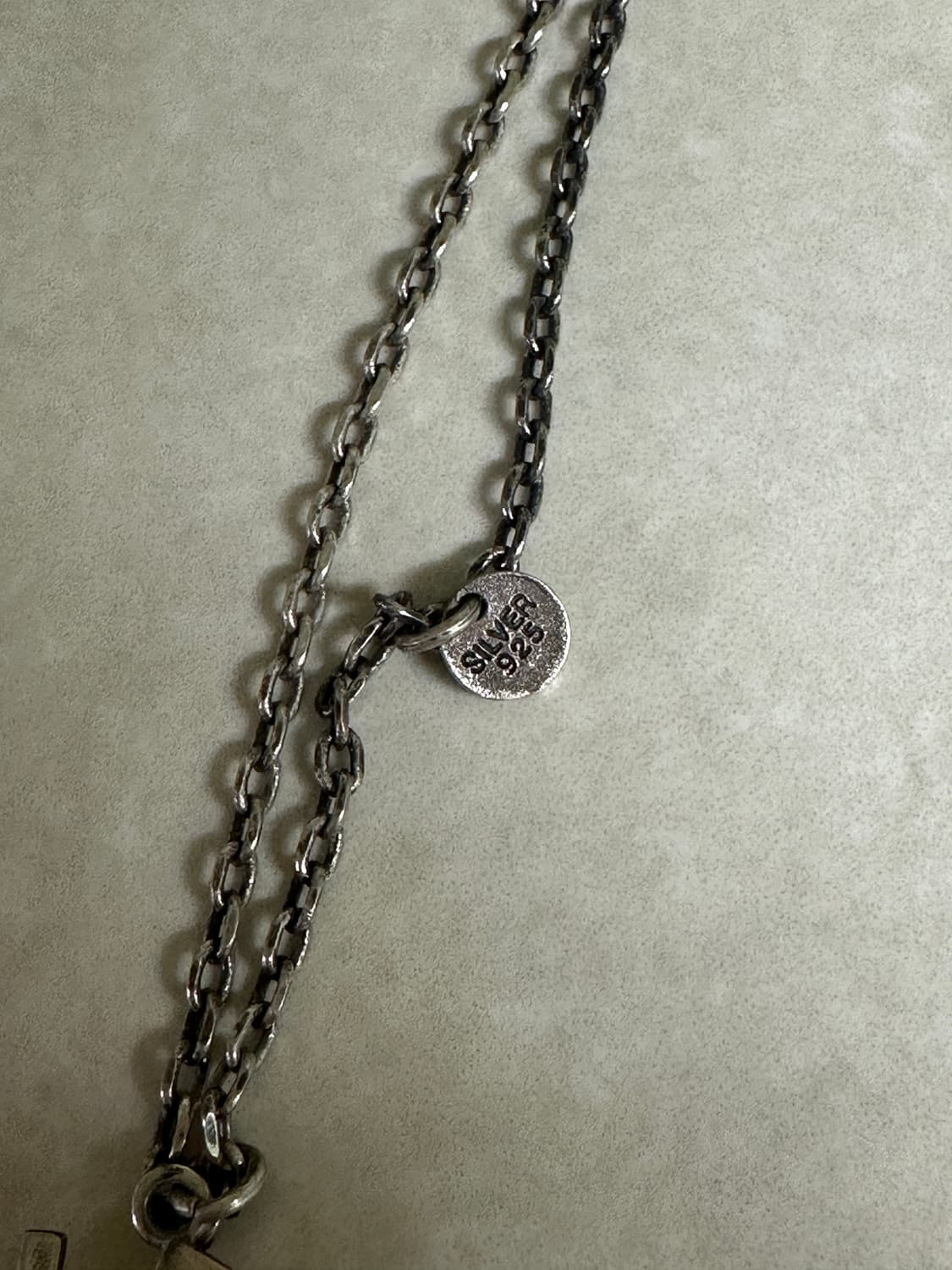 언더커버 2002 아카이브 크로스 십자가 실버 목걸이 상품이미지5