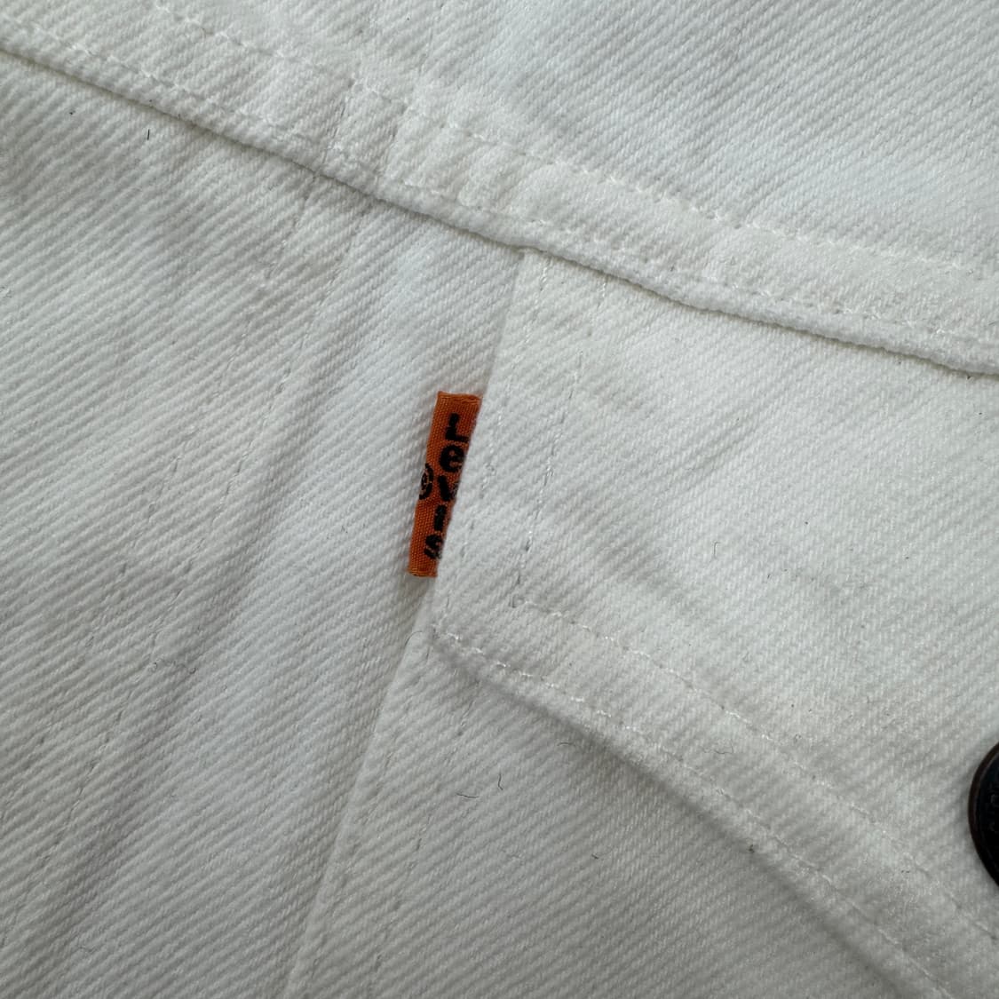 L 리바이스 오랜지탭 화이트 데님 트러커 자켓  상품이미지4