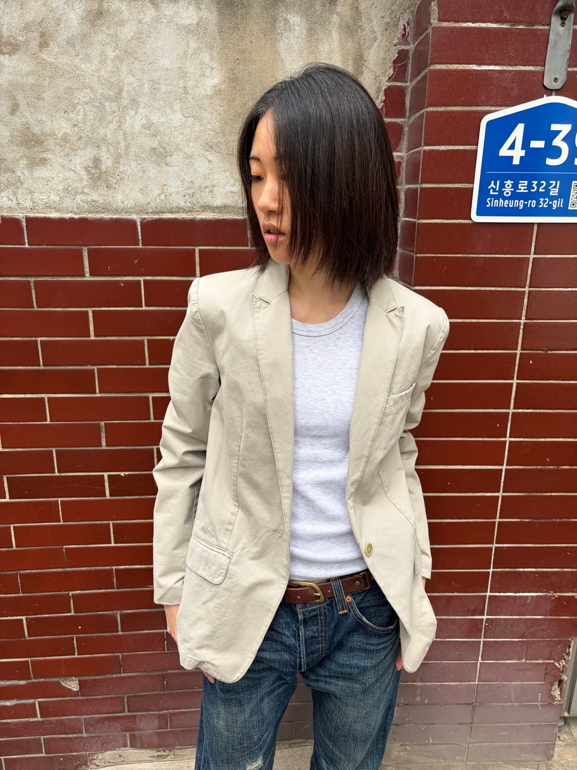 Zadig&Voltaire 미니멀 베이지 블레이저 M 상품이미지2