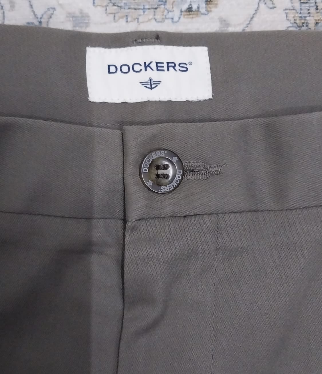 (새상품) Dockers 카키 스트레치 플리츠 바지 36x36 상품이미지1