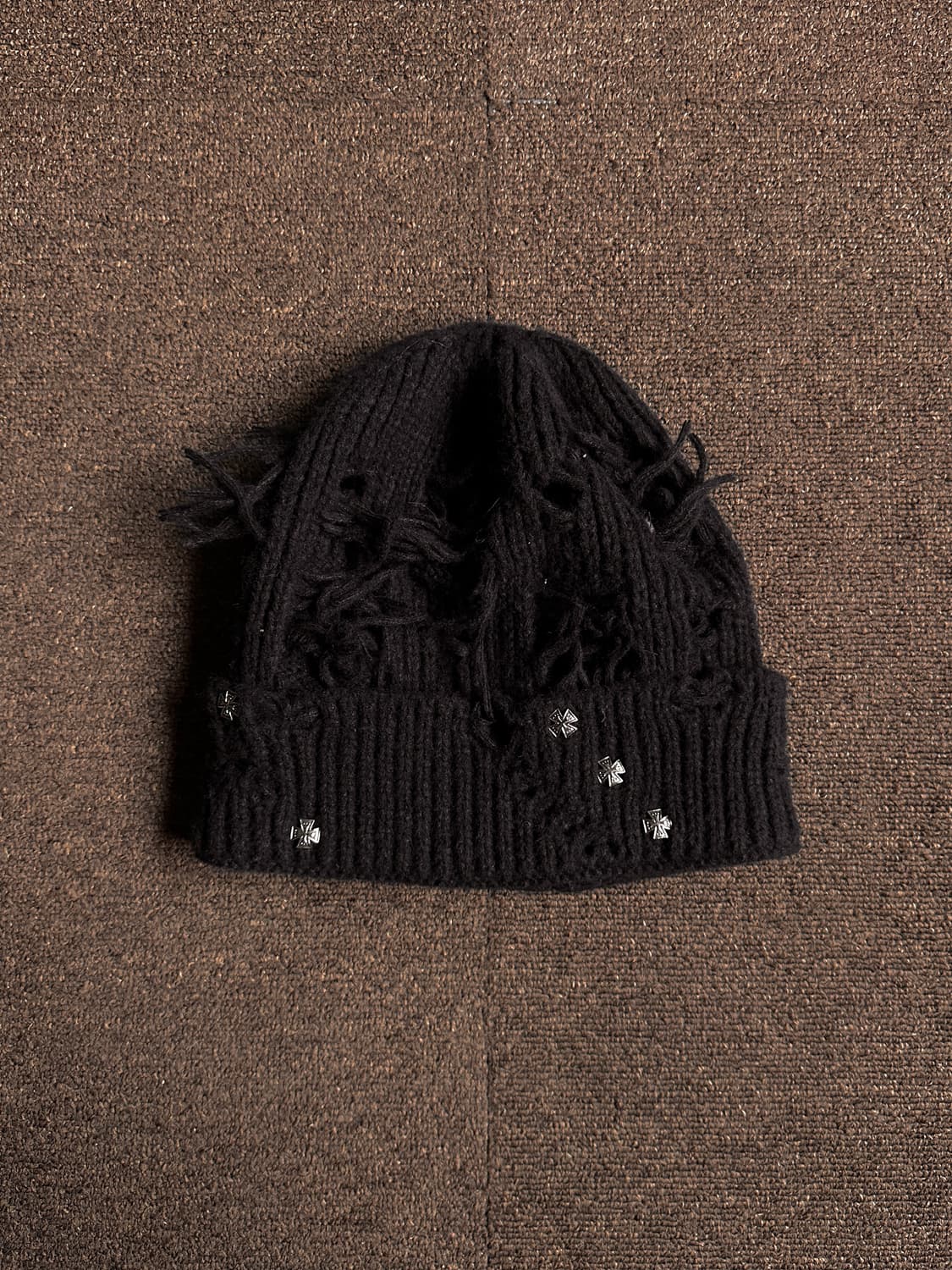 비즈 그런지 비니 Black 상품이미지6