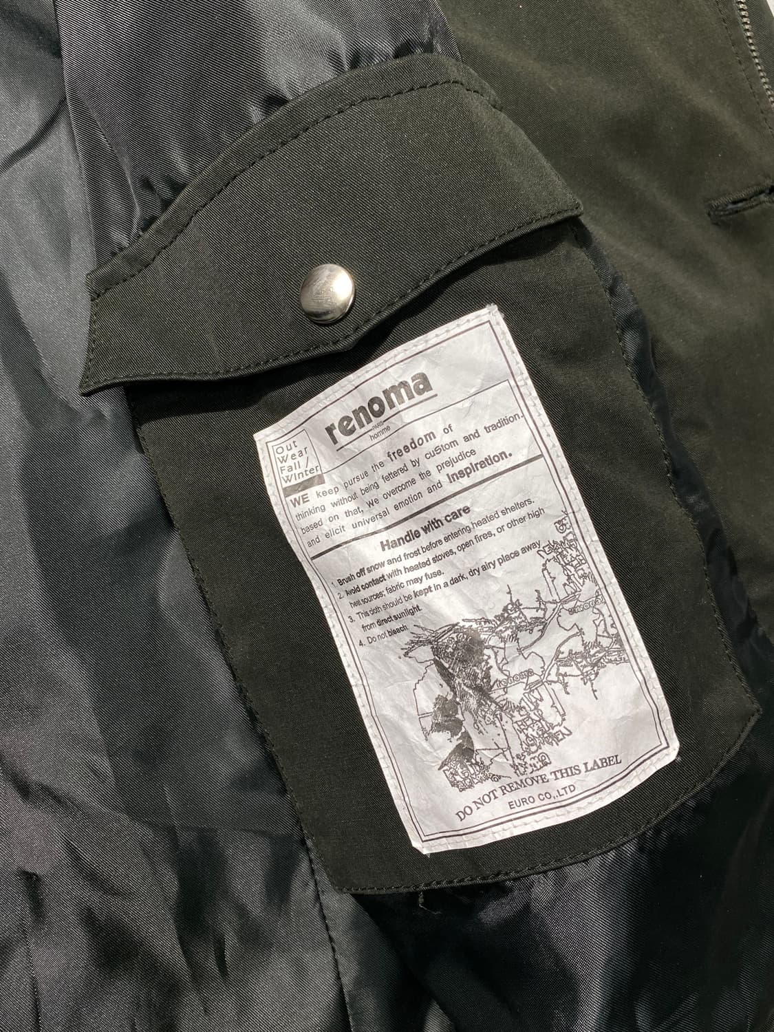 [95-100] Renoma Paris 레노마 더블 집업 자켓 상품이미지7