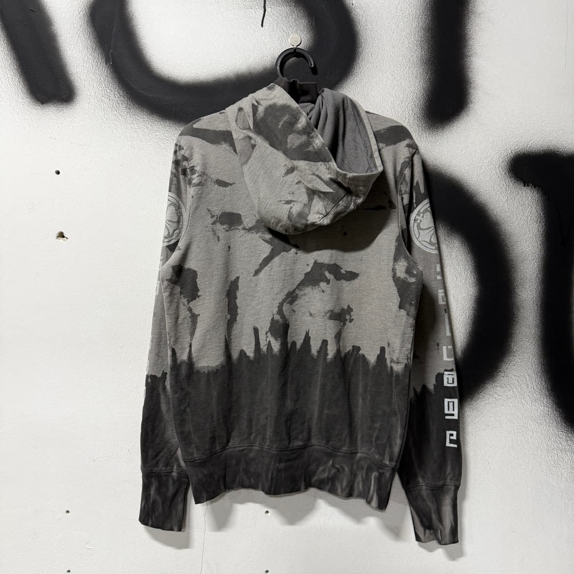 Salvage 핸드 크래프트 타이다이 프린팅 디테일 집업 후디 상품이미지2