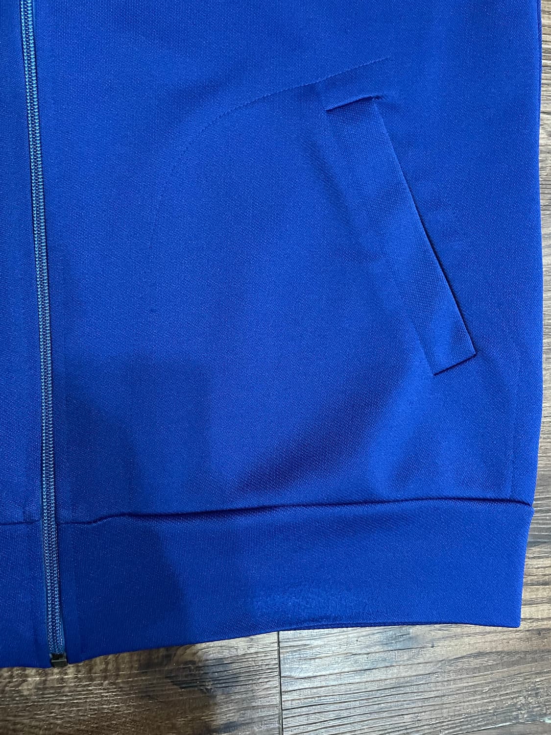 꼼데가르송 블루 레드와펜 후드집업 상품이미지4