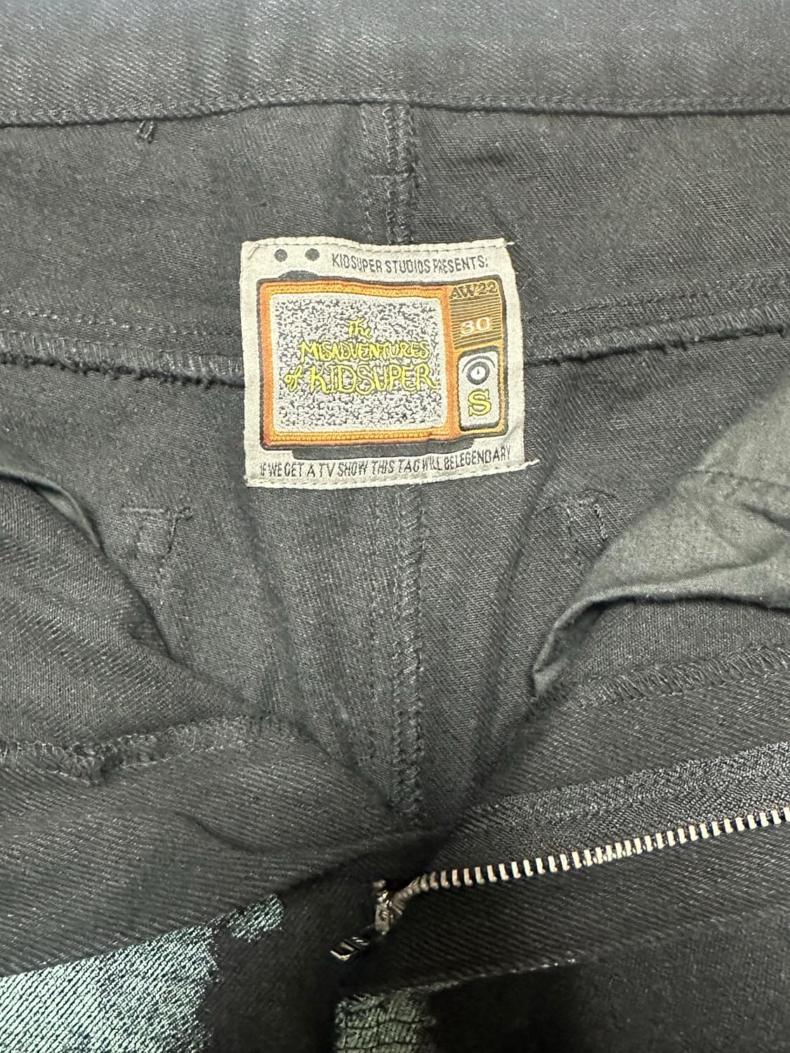 키드슈퍼 데님 블랙 (s) 상품이미지5