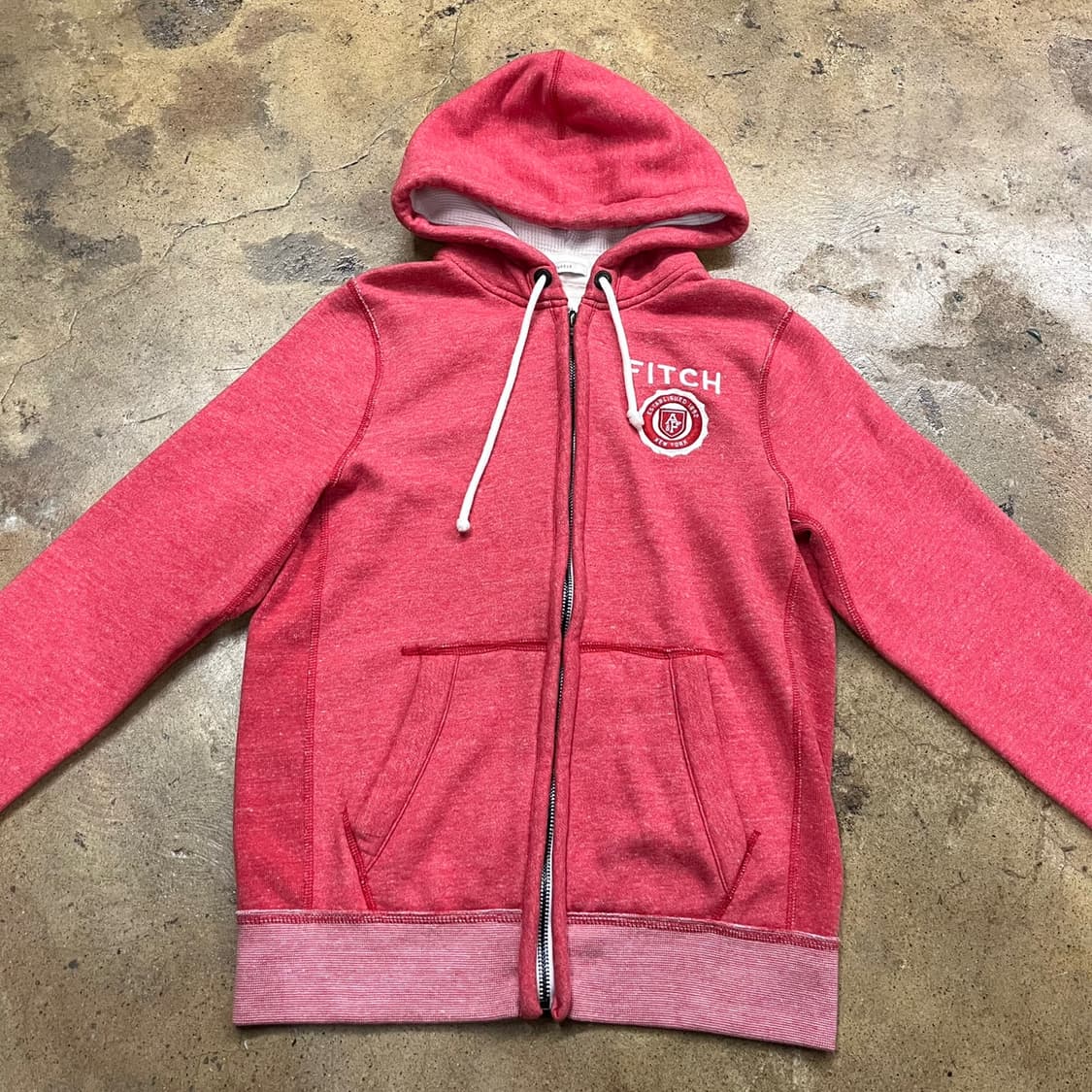 아베크롬비 코랄 핑크 후드집업 상품이미지3