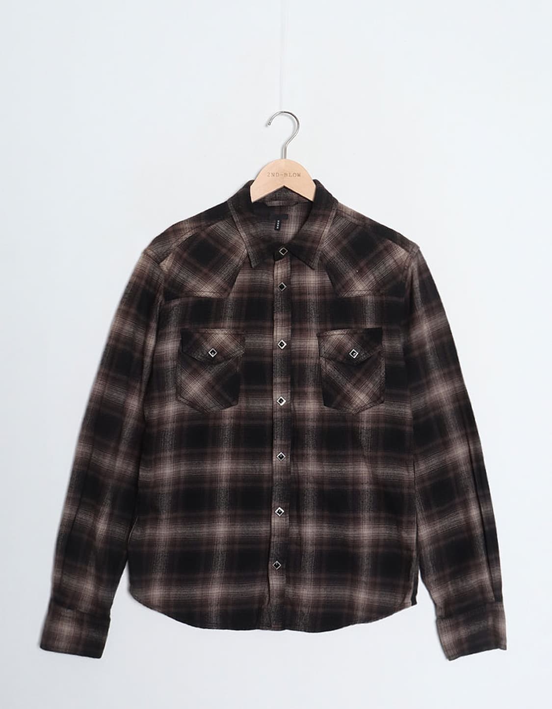 Lation Check Western Shirts 상품이미지1