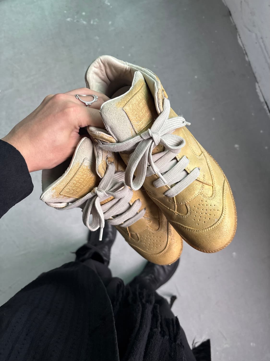 마틴 마르지엘라 골드 크랙업 하이탑  상품이미지1