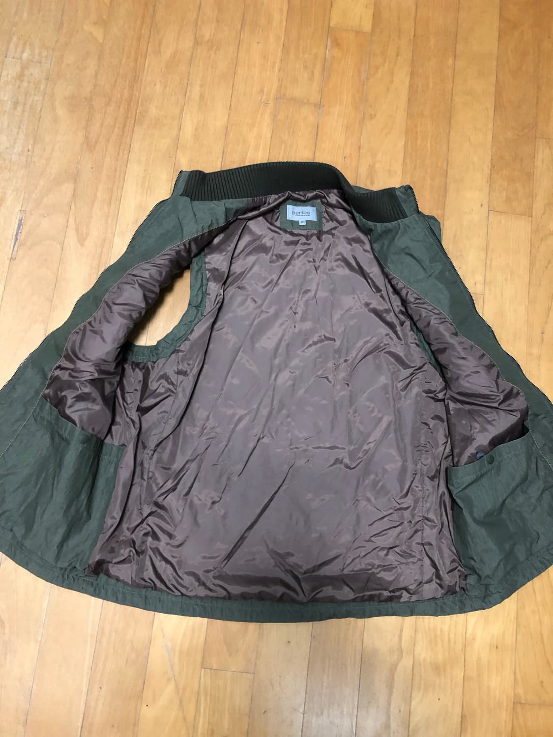 시리즈 퀄팅 시보리넥 카키 베스트 조끼 105 상품이미지5