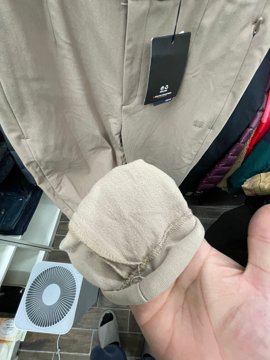 코오롱 여자바지 기모 새상품 70사이즈 상품이미지6