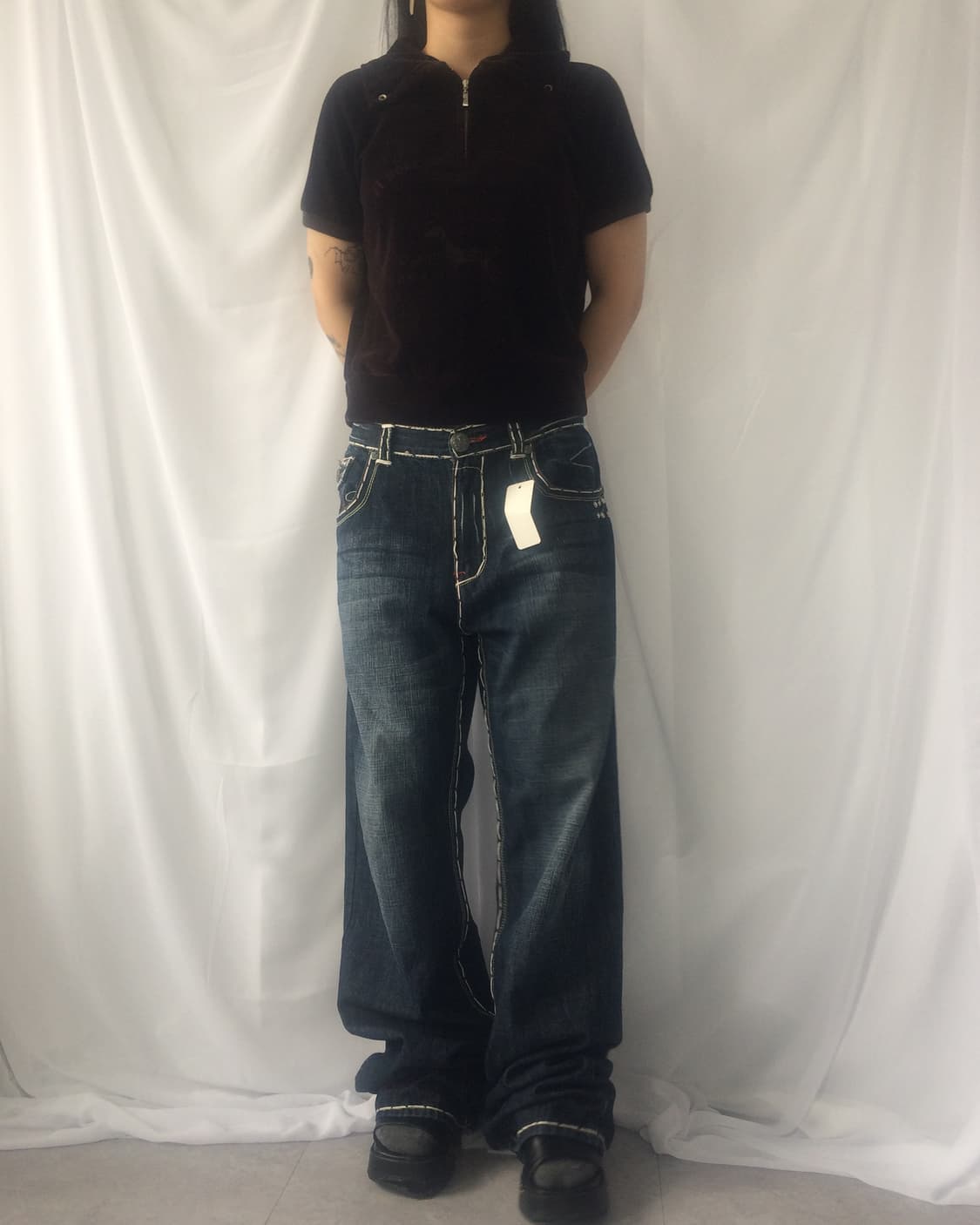 Velvet high neck top 상품이미지7