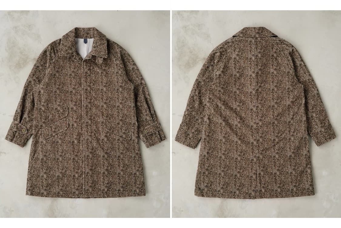 (새상품) TS(S) tweed printed corduroy coat 상품이미지1