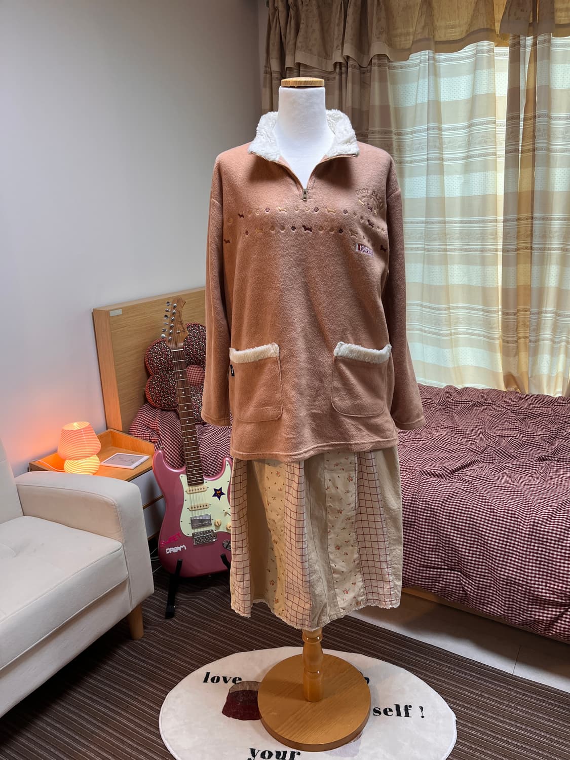 강아지 빈티지 후리스 상품이미지7