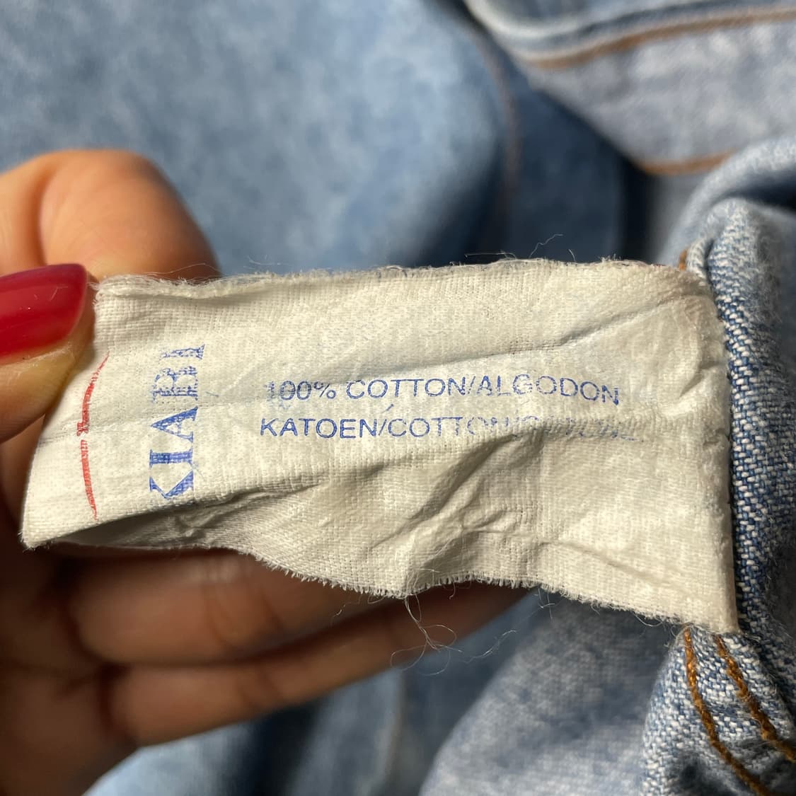 KIABI 키아비 빈티지 코튼 데님 웨스턴 셔츠 A00628 상품이미지10