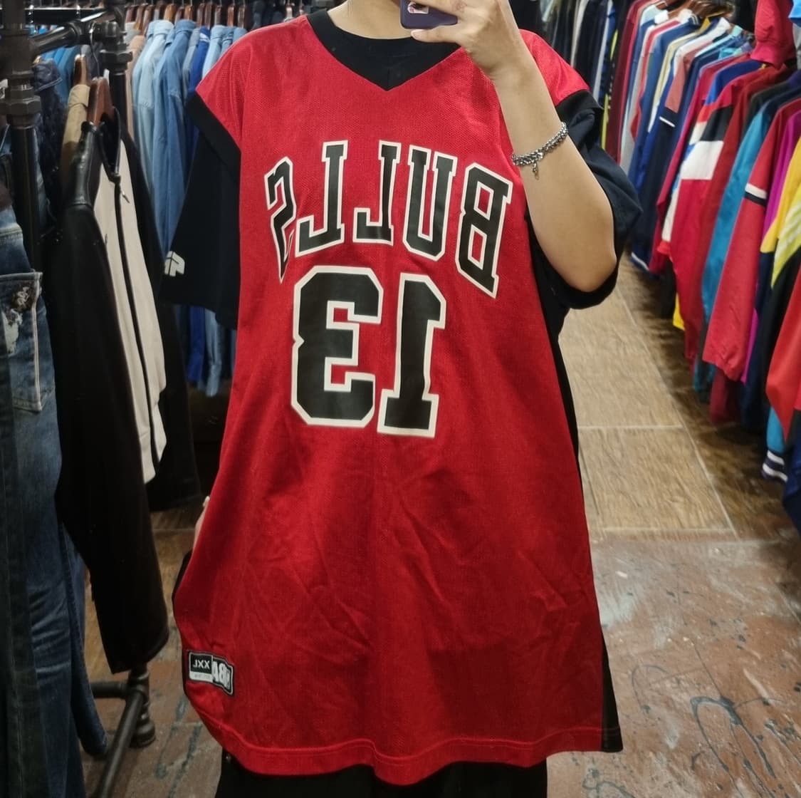 [Hi] NBA 아디다스 농구나시 레드 상품이미지1