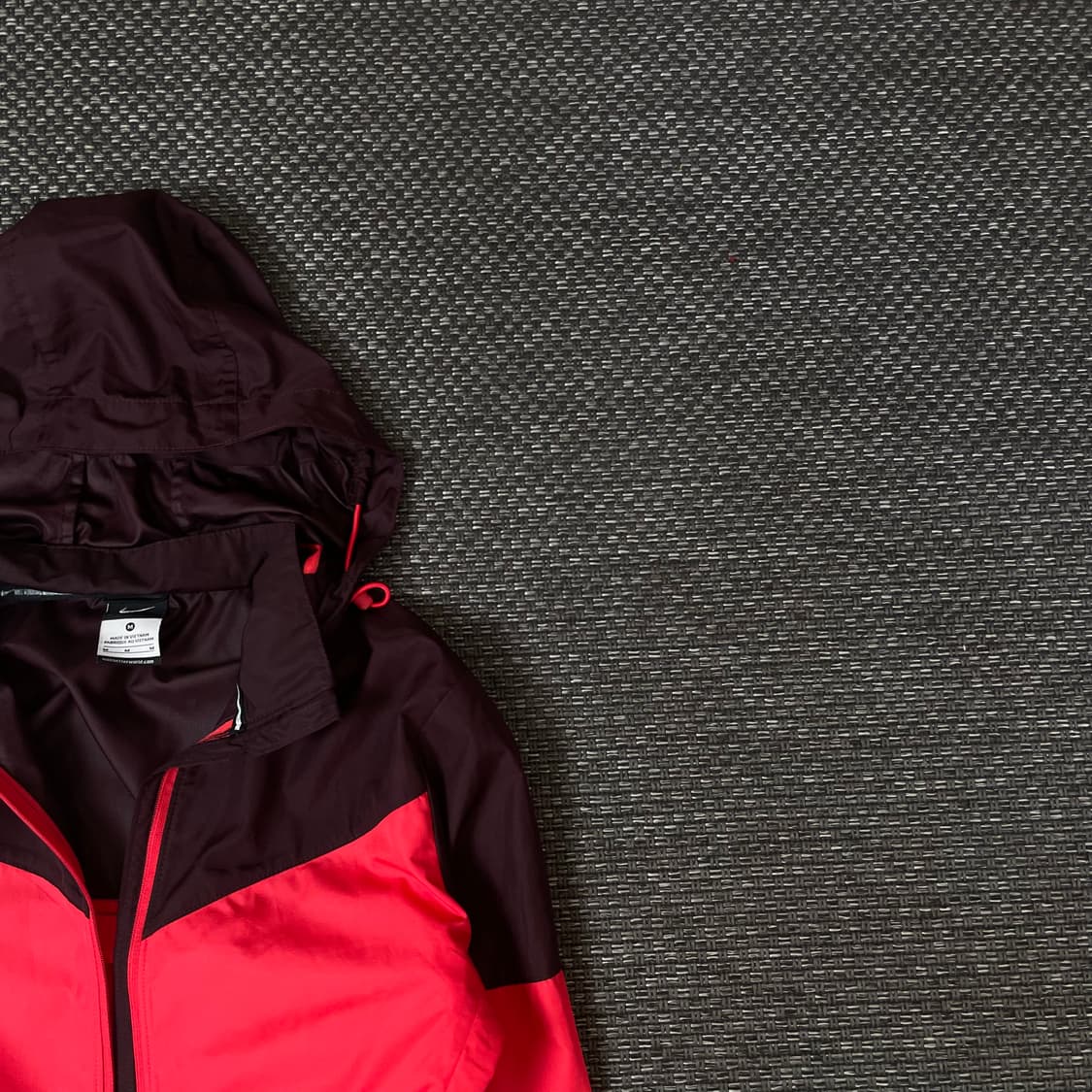 나이키 레드 브라운 투톤 나일론 바람막이 자켓 M 상품이미지3