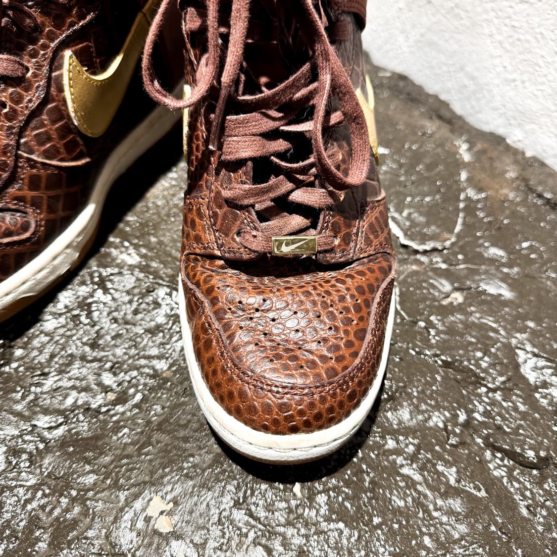 Nike Dunk Sky Hi Wedge – Crocodile Brown 상품이미지3